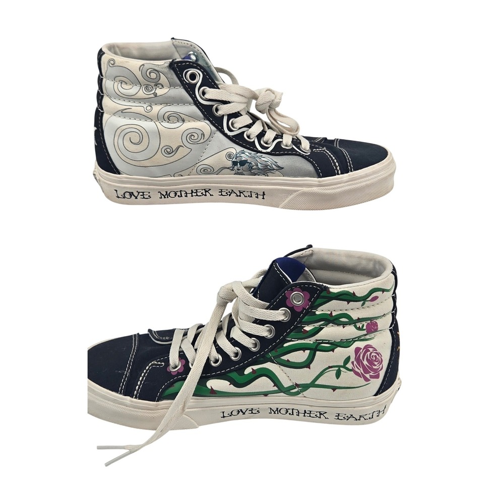 Vans Off The Wall Women's 6.5 Sk8-Hi Love Mother Earth Sneakers  Multicolor - Picture 2 of 9